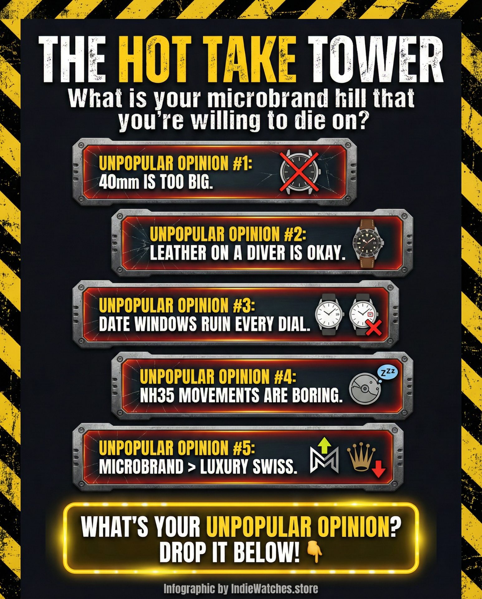 What is your hot take for watches that others would probably not agree with?