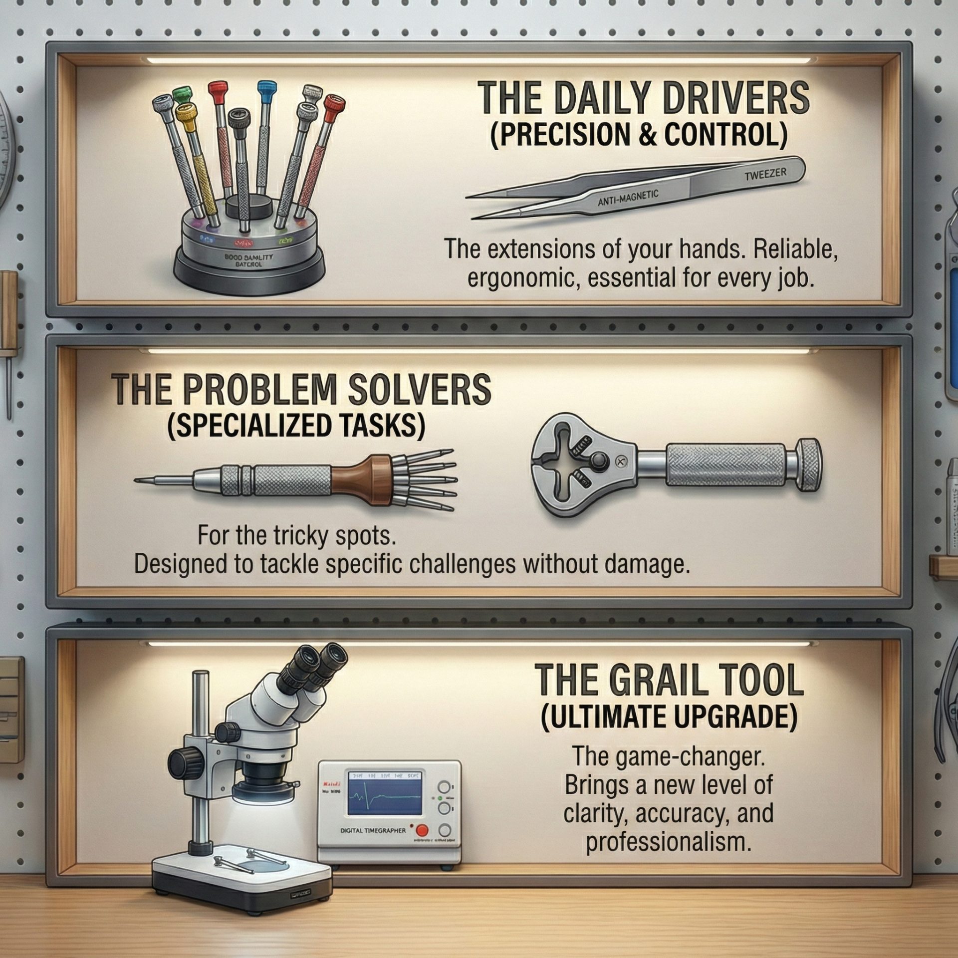 In watch repair, what is your favorite tools?