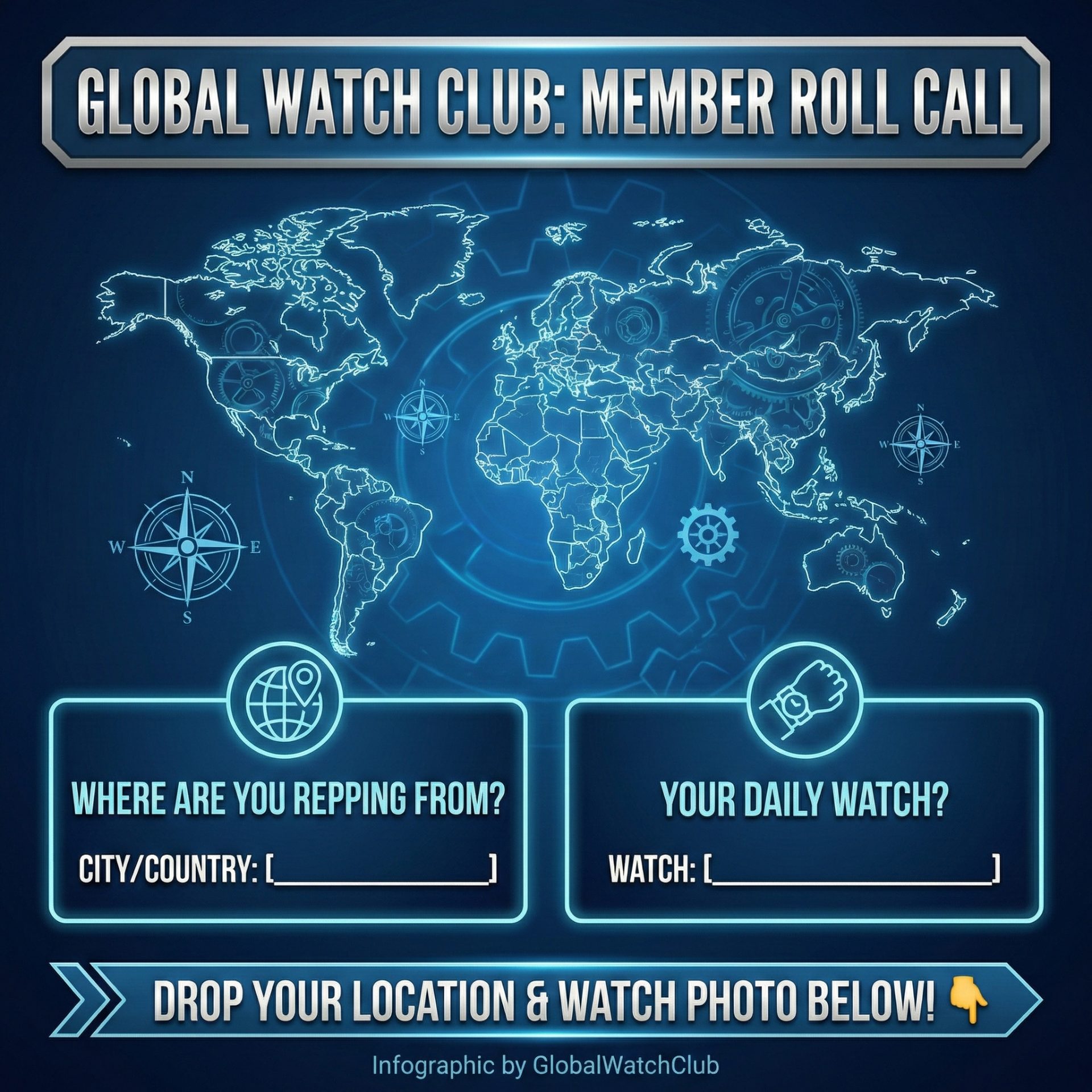 Member Roll Call: Where Are You From and What's Your Daily Watch?