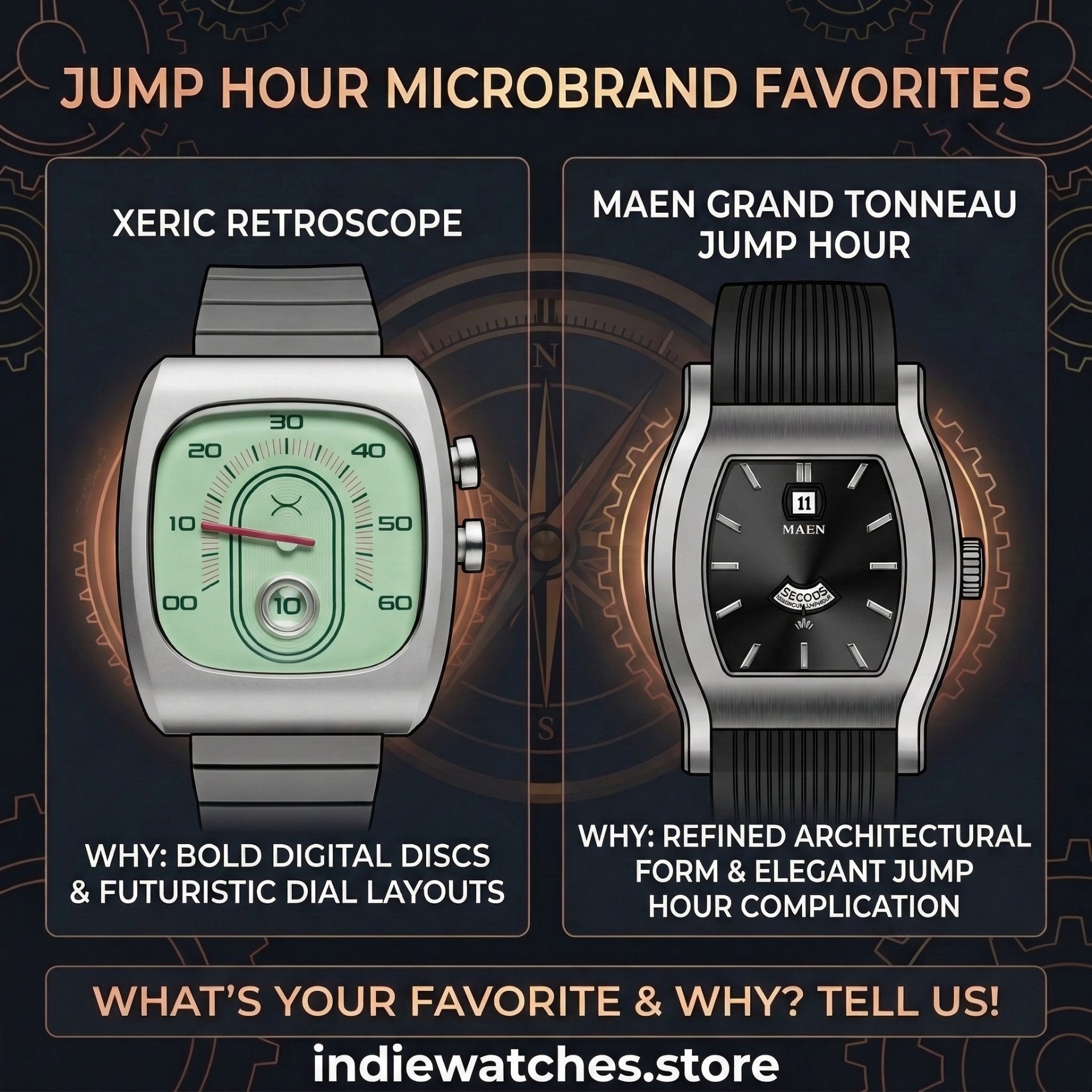 What are your favorite jump hour microbrand watches?