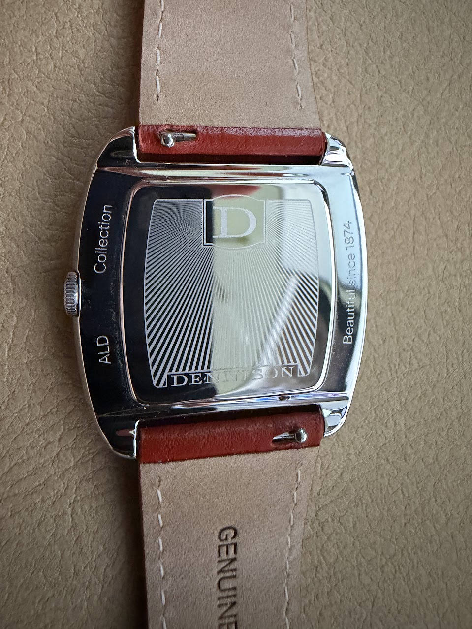 Dennison Natural Red Agate Stone In Steel — photo 2