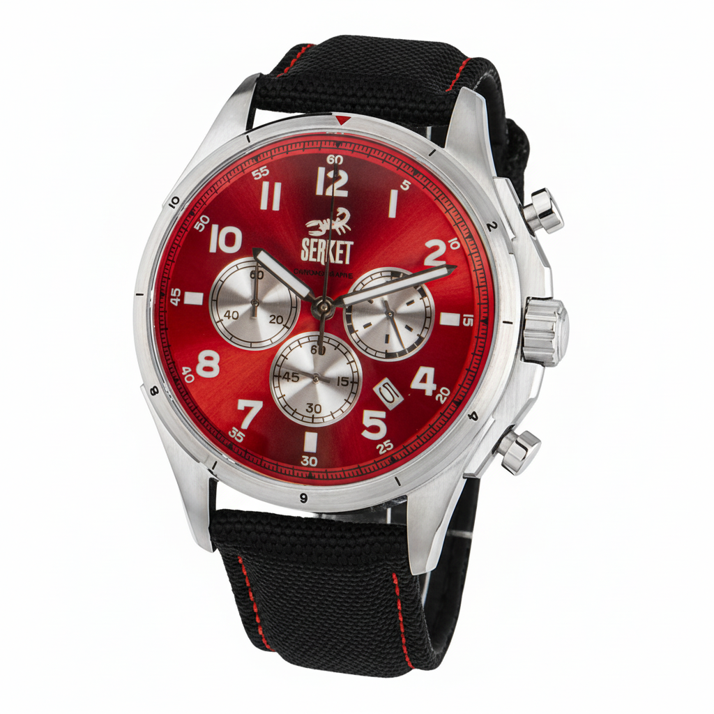 Serket CHRONOGRAPH Red Light 45MM