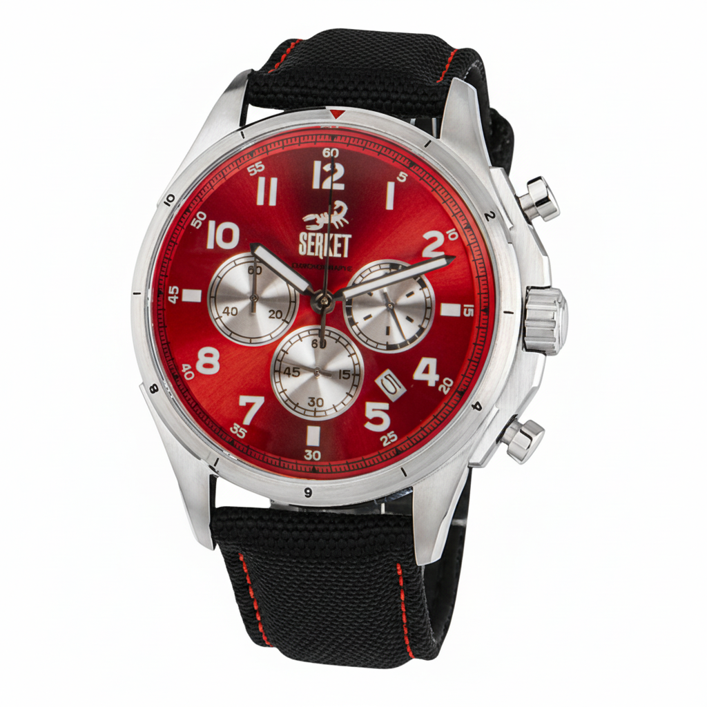 Serket CHRONOGRAPHE Red Light 45MM