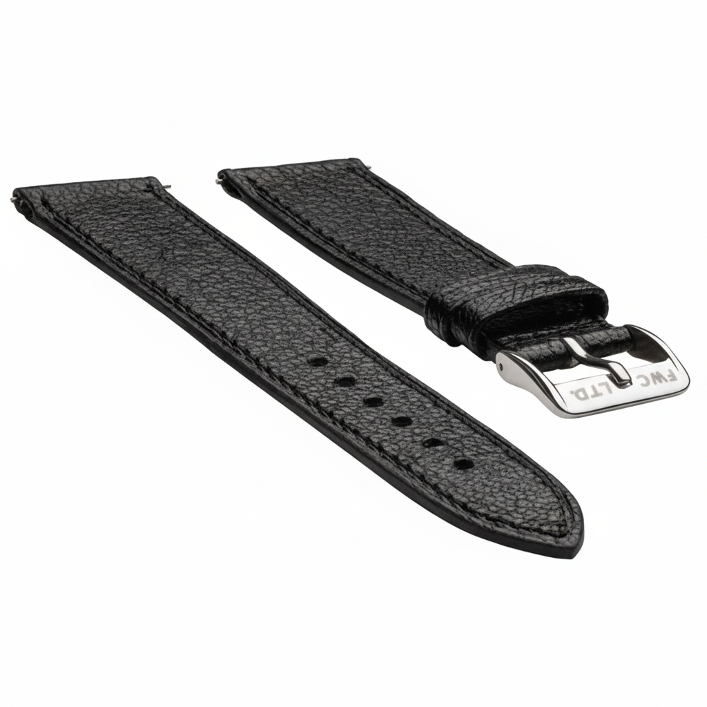 Fears Black Goat Leather Strap