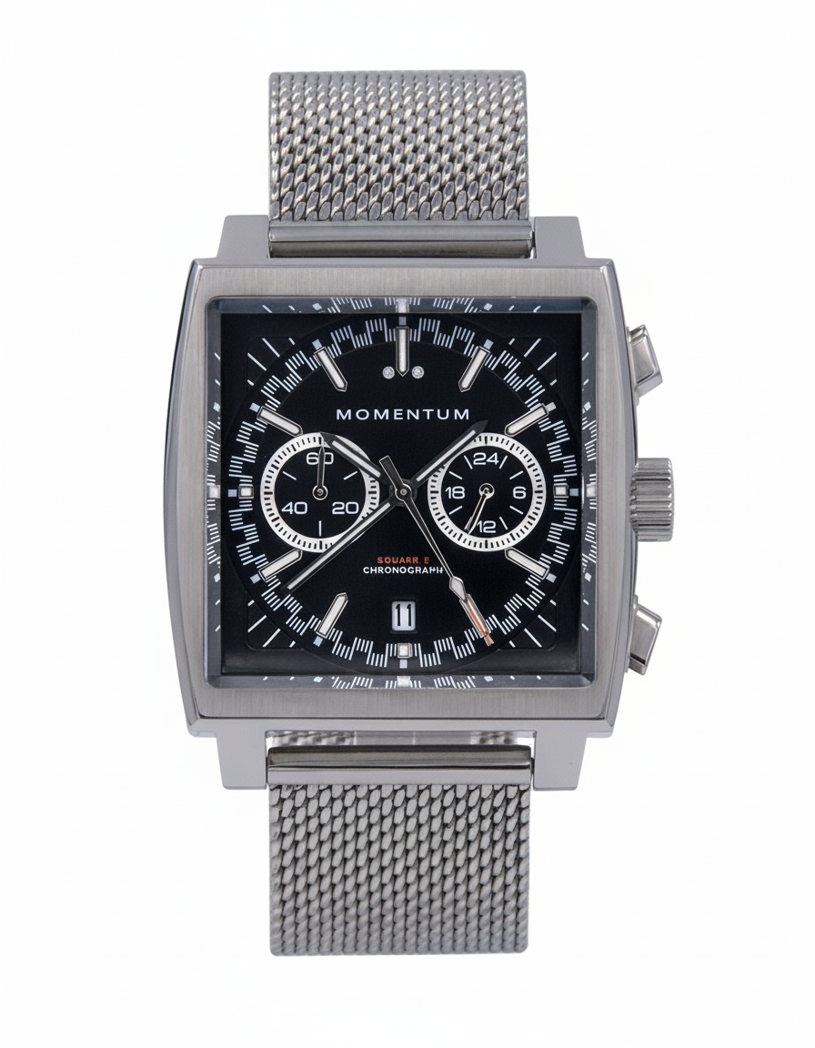 Momentum Square 2 Chronograph [39mm] - Black