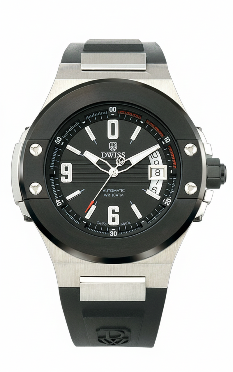 DWISS EMME Silver Black