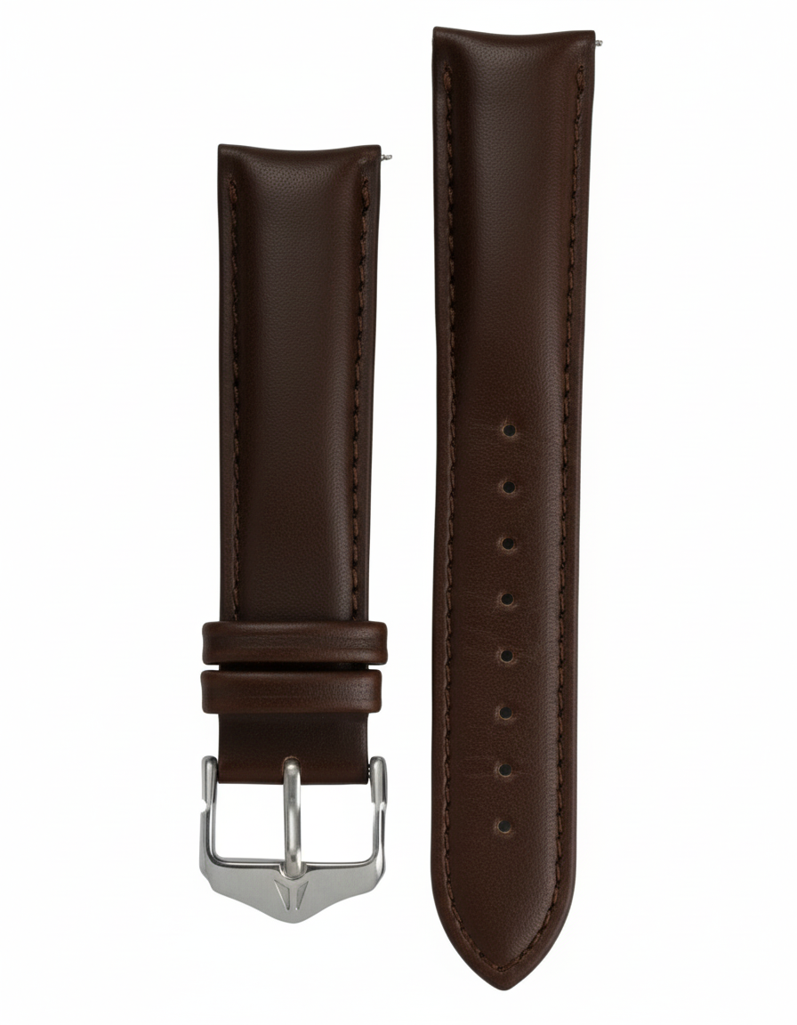 Dufrane 20mm Curved Leather Strap