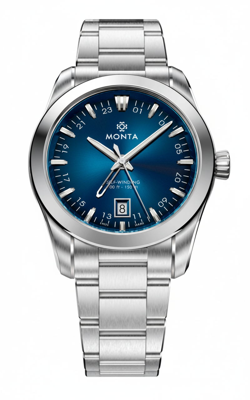 Monta 24-HOUR WITH DATE Blue Dial