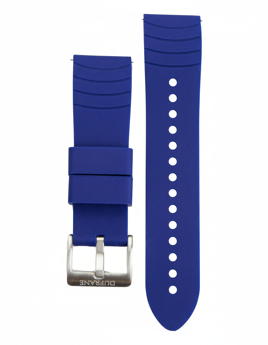 Dufrane 22mm Blue Silicone Straps