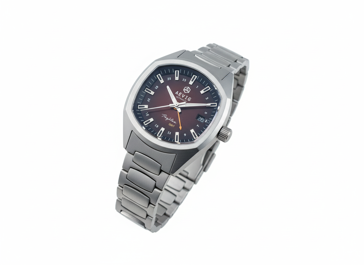 AEVIG Thule GMT — titanium watches