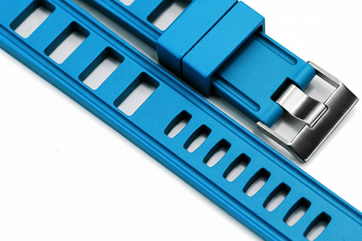 Obris Morgan 22mm Vanilla Scented Natural Rubber Strap - SkyBlue