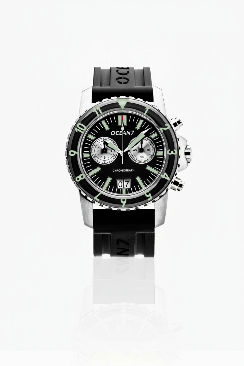 Ocean7 LM-5CQ Quartz Chronograph with Domed Sapphire Bezel