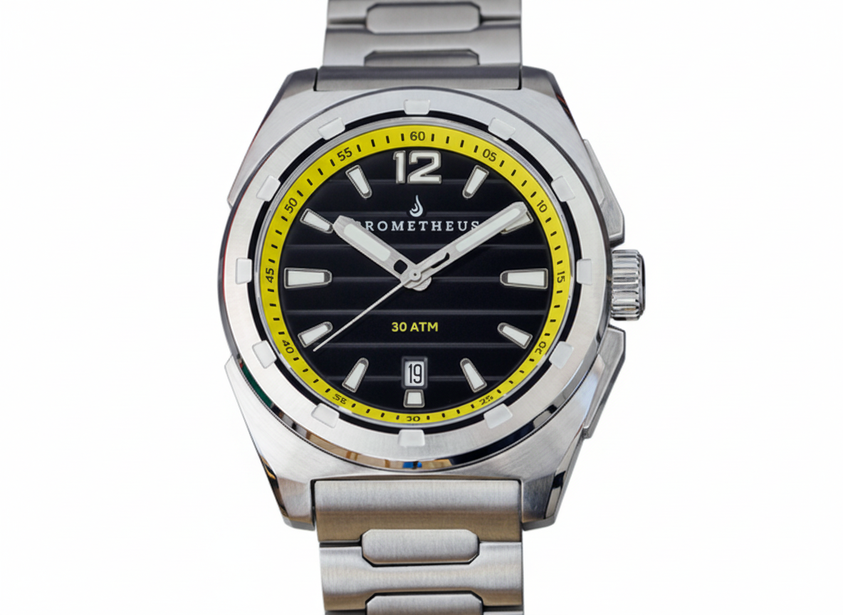 Prometheus Jamanta Black Dial Date Miyota 9015