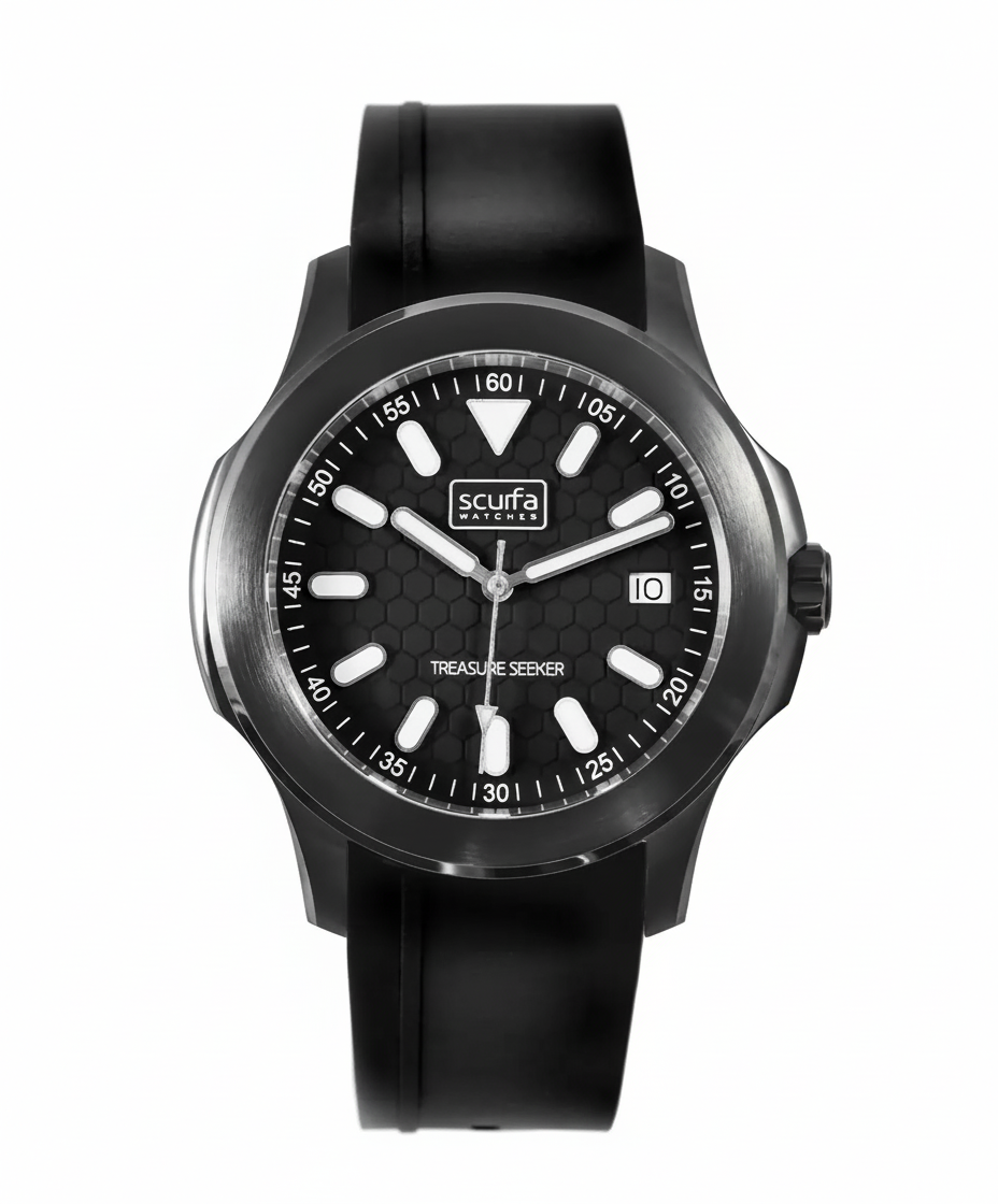 Scurfa Top Side Crew Gunmetal Black Dial – Mens