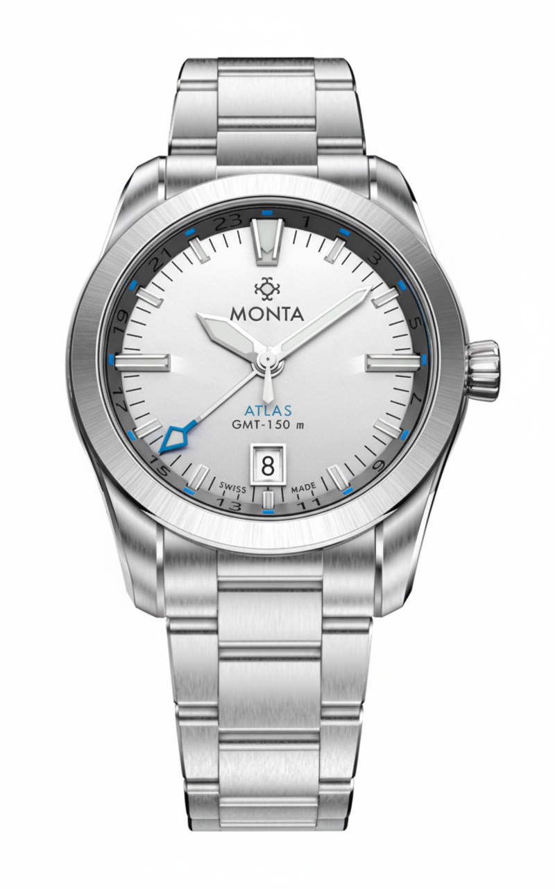 Monta Atlas - Opalin Silver Dial